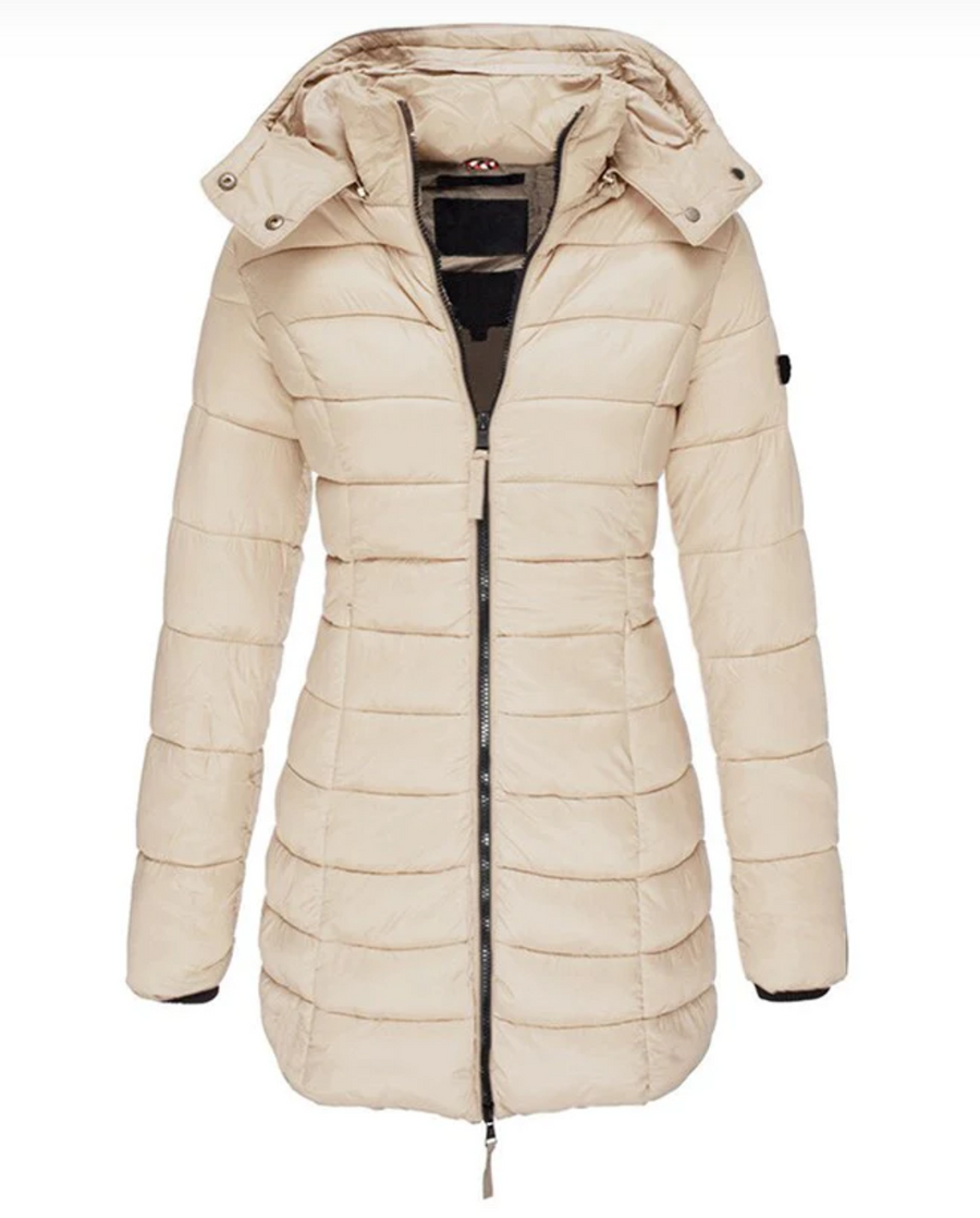 Elettra Hooded Zip Puffer Jacket