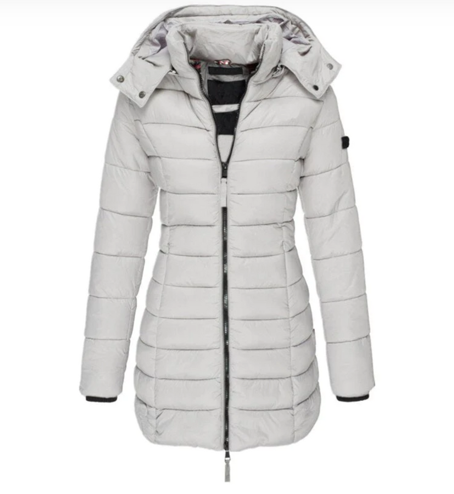 Elettra Hooded Zip Puffer Jacket