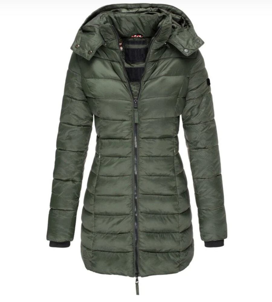 Elettra Hooded Zip Puffer Jacket
