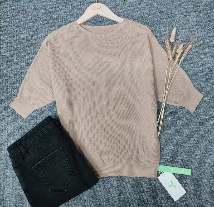 Mabel Oversized Three Quarter Sleeve Sweater