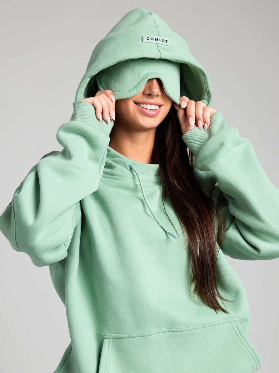 Wiebke Airplane Mode Travel Hoodie with Eye Mask
