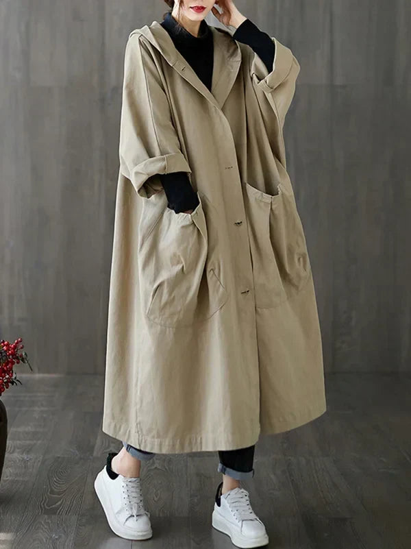 Fosca Long Belted Trench Coat
