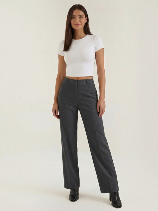 Dorothy Pleated Straight-Cut Trousers