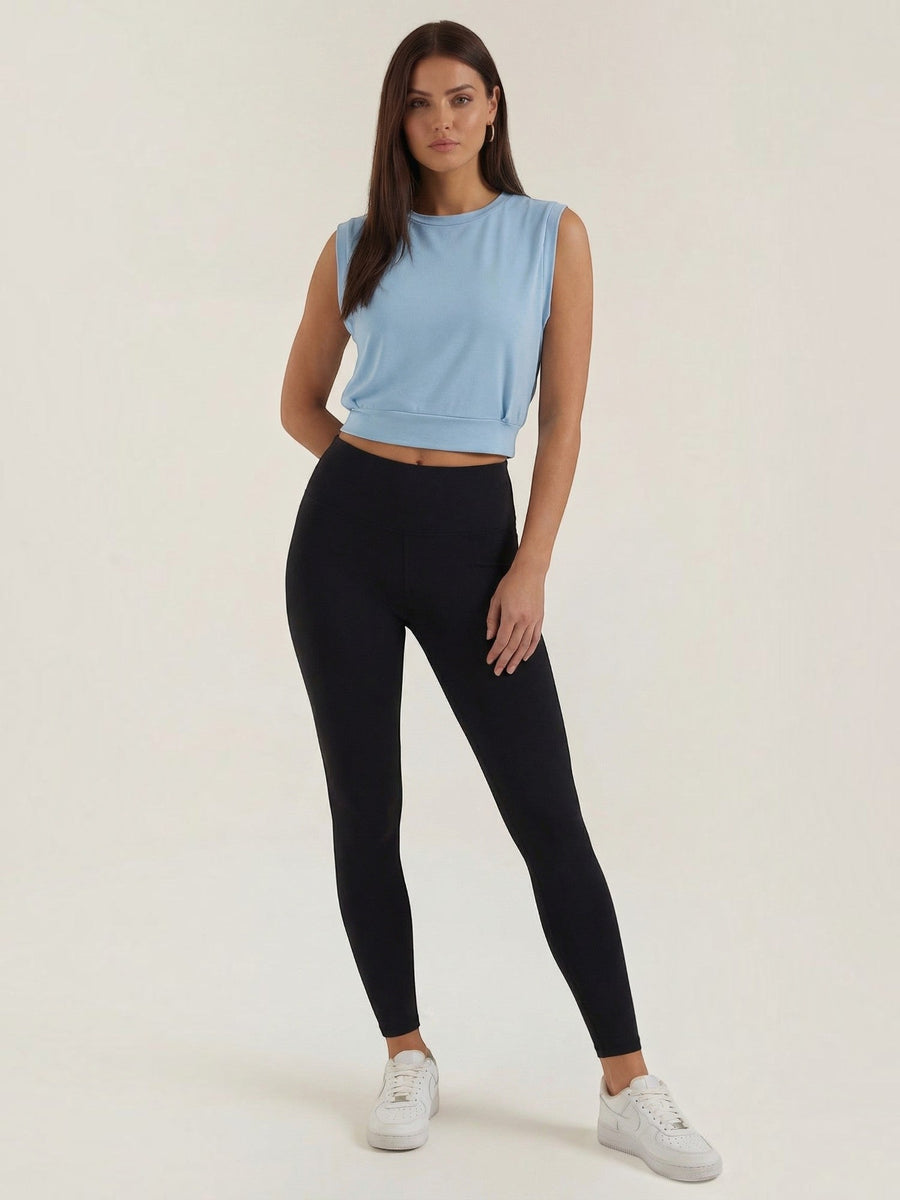 Faye Cotton Blend Crop Tank Top