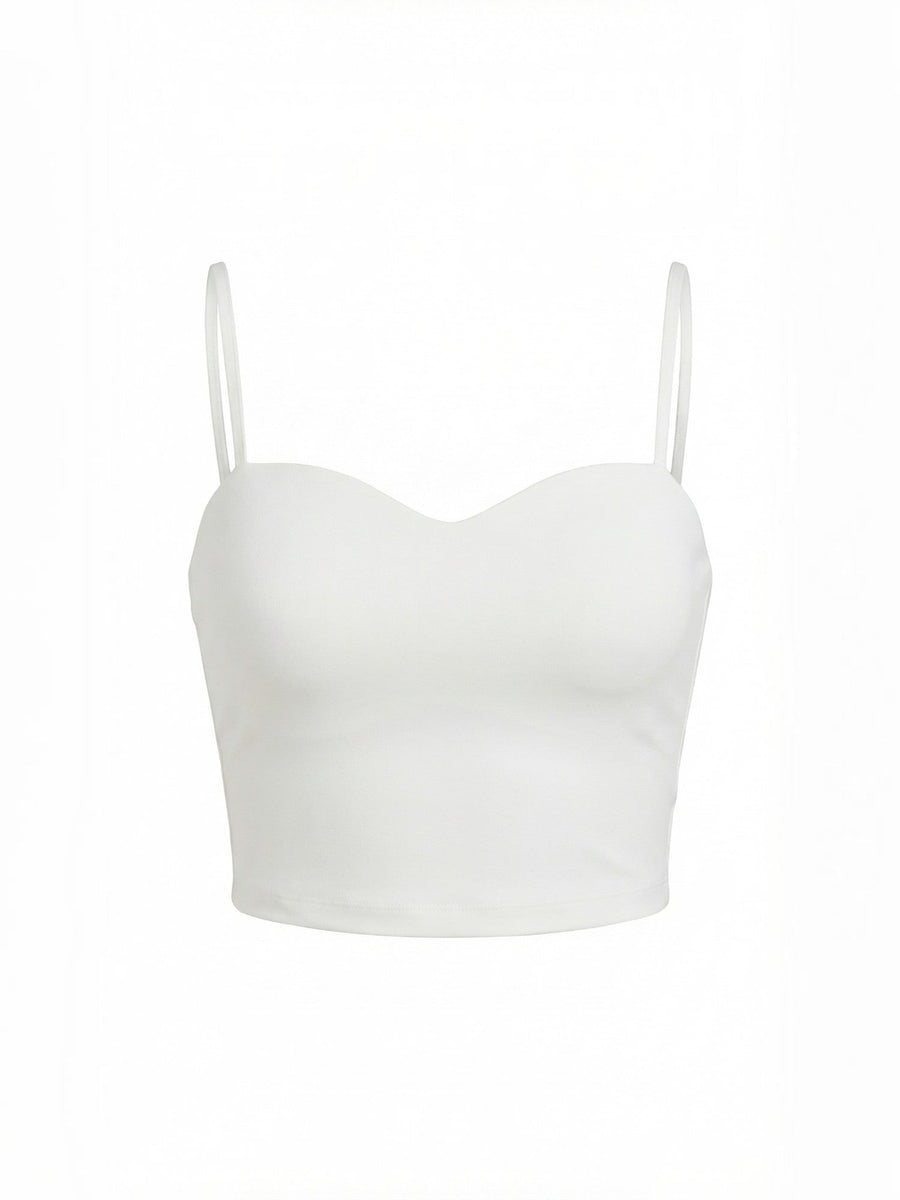 Guinevere Sweetheart Neck Crop Top