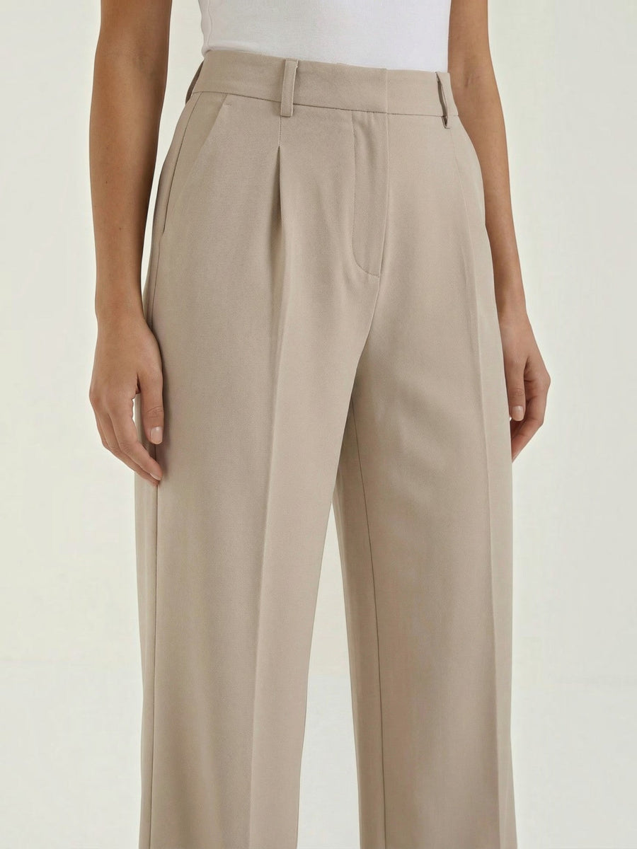 Emma Pleated High Waisted Wide Leg Pants