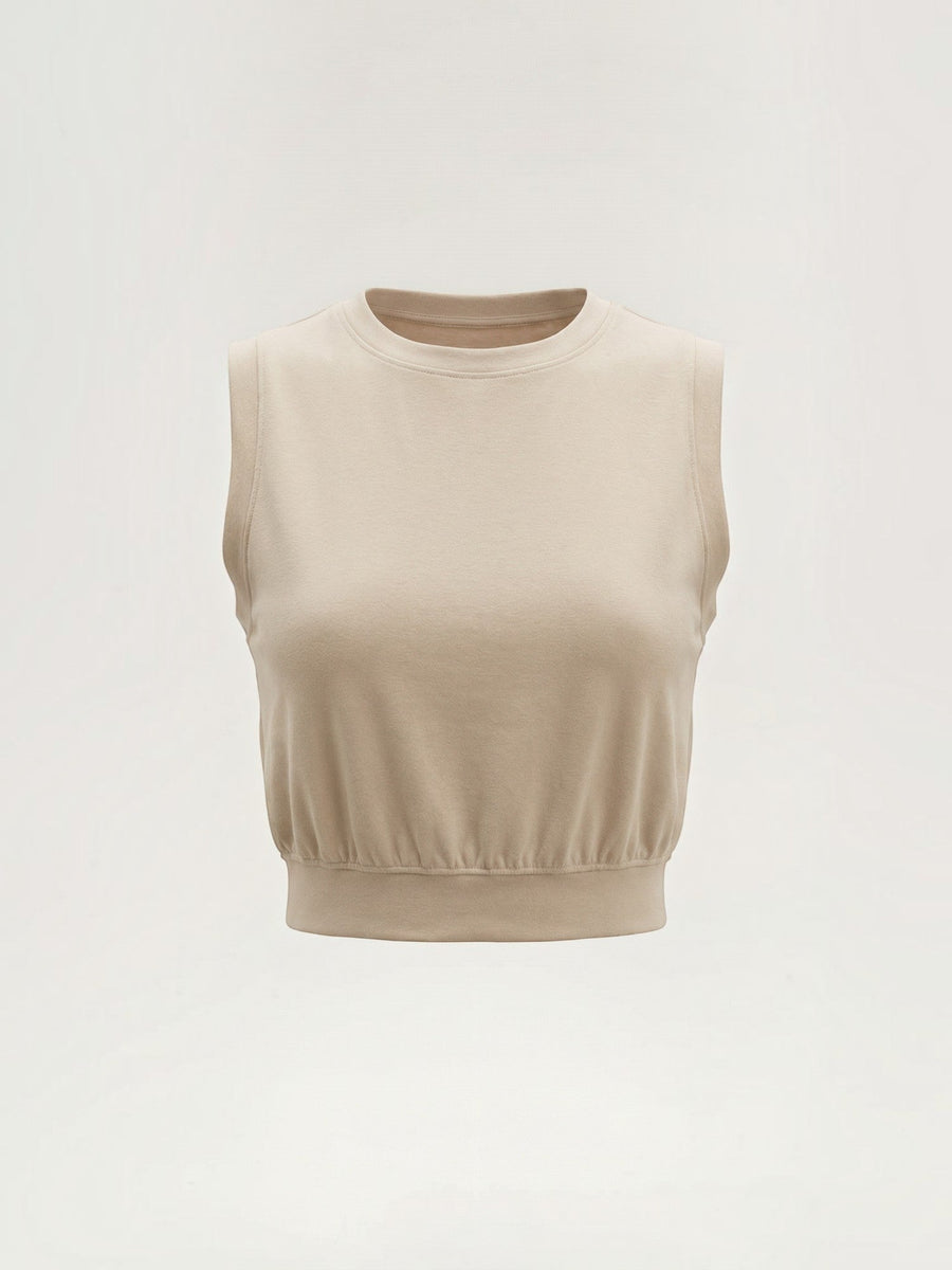 Faye Cotton Blend Crop Tank Top