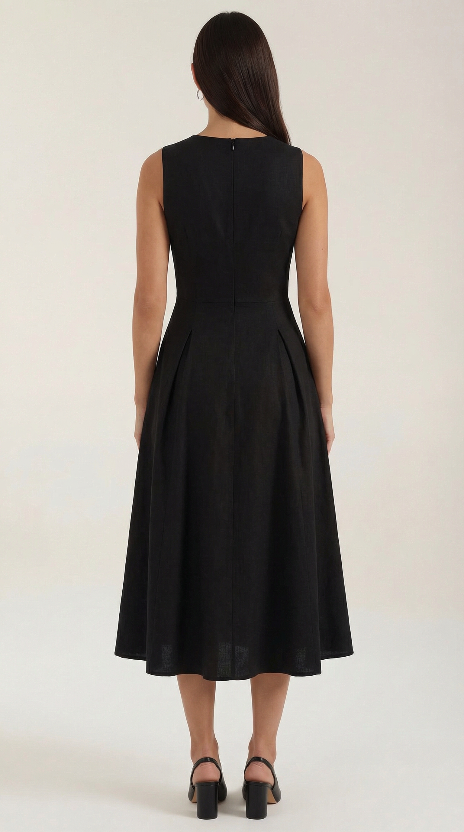 Nancy Linen Cutout Dress