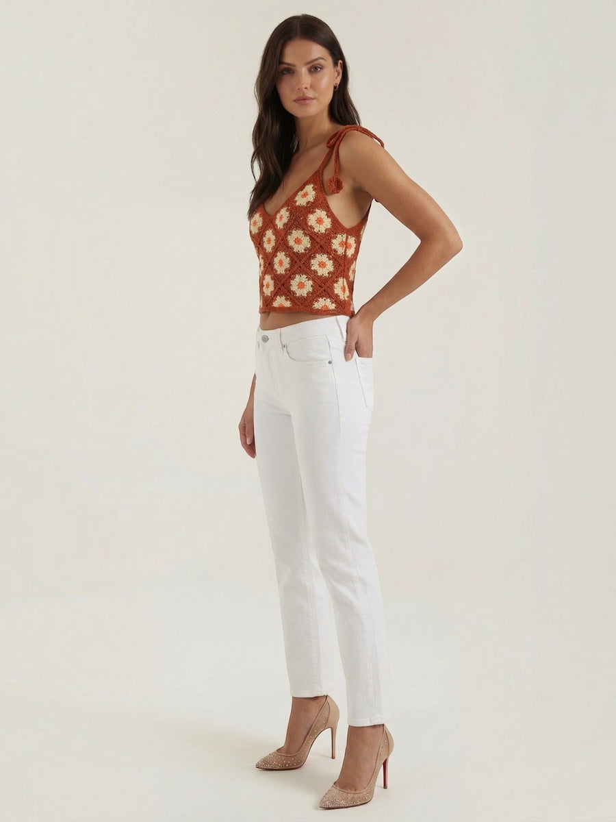 Gretchen Floral Crochet Cami Top