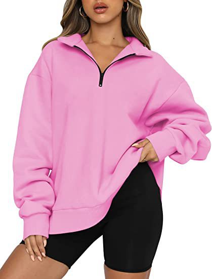 Tatum Half Zip Collared Sweatshirt