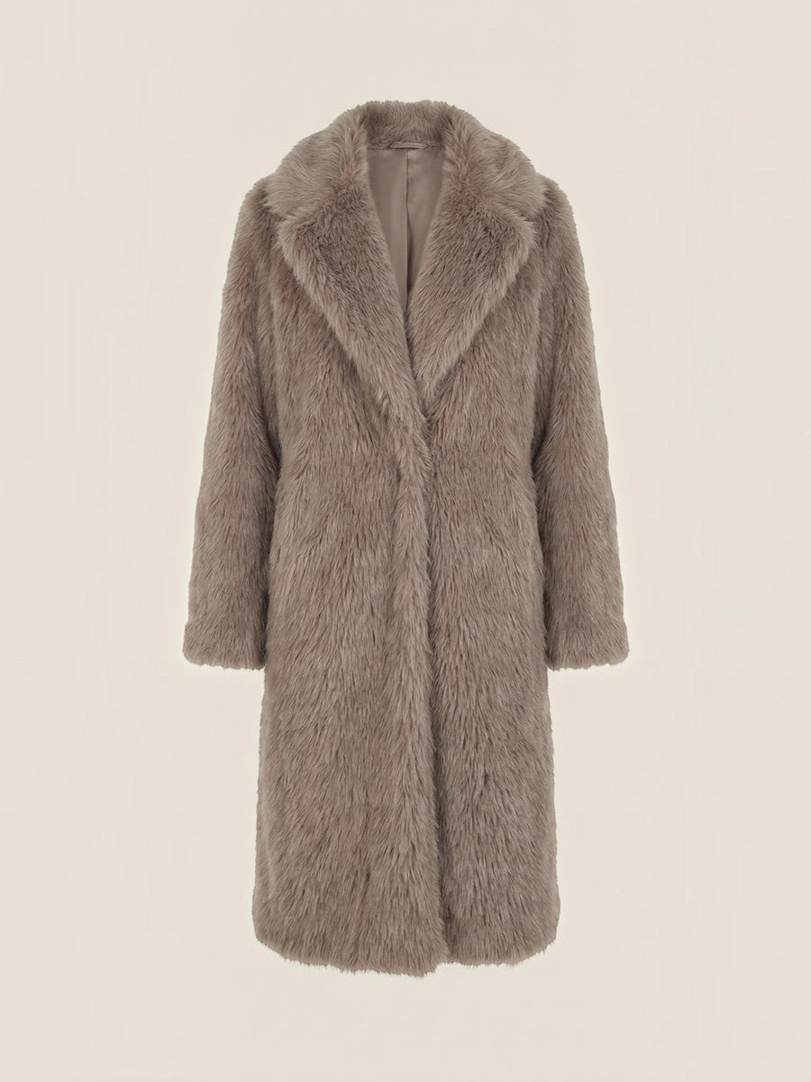 Narcissa Long Faux Fur Coat