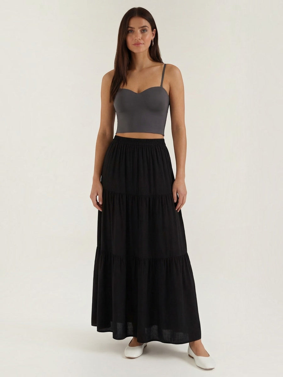 Guinevere Sweetheart Neck Crop Top