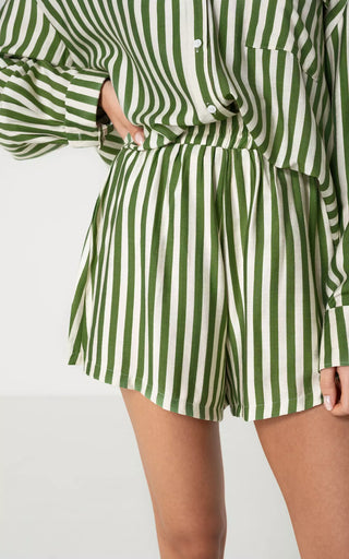 Julieann - Summer Shorts - Stripe Print