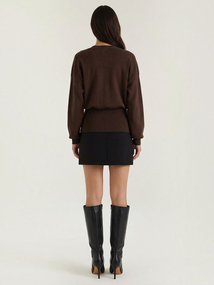 Christine Single Button Deep V Cardigan