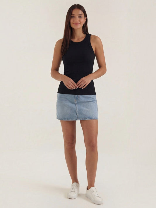 Evangeline Ribbed Racerback Tank Top