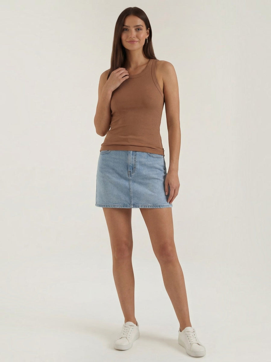 Evangeline Ribbed Racerback Tank Top