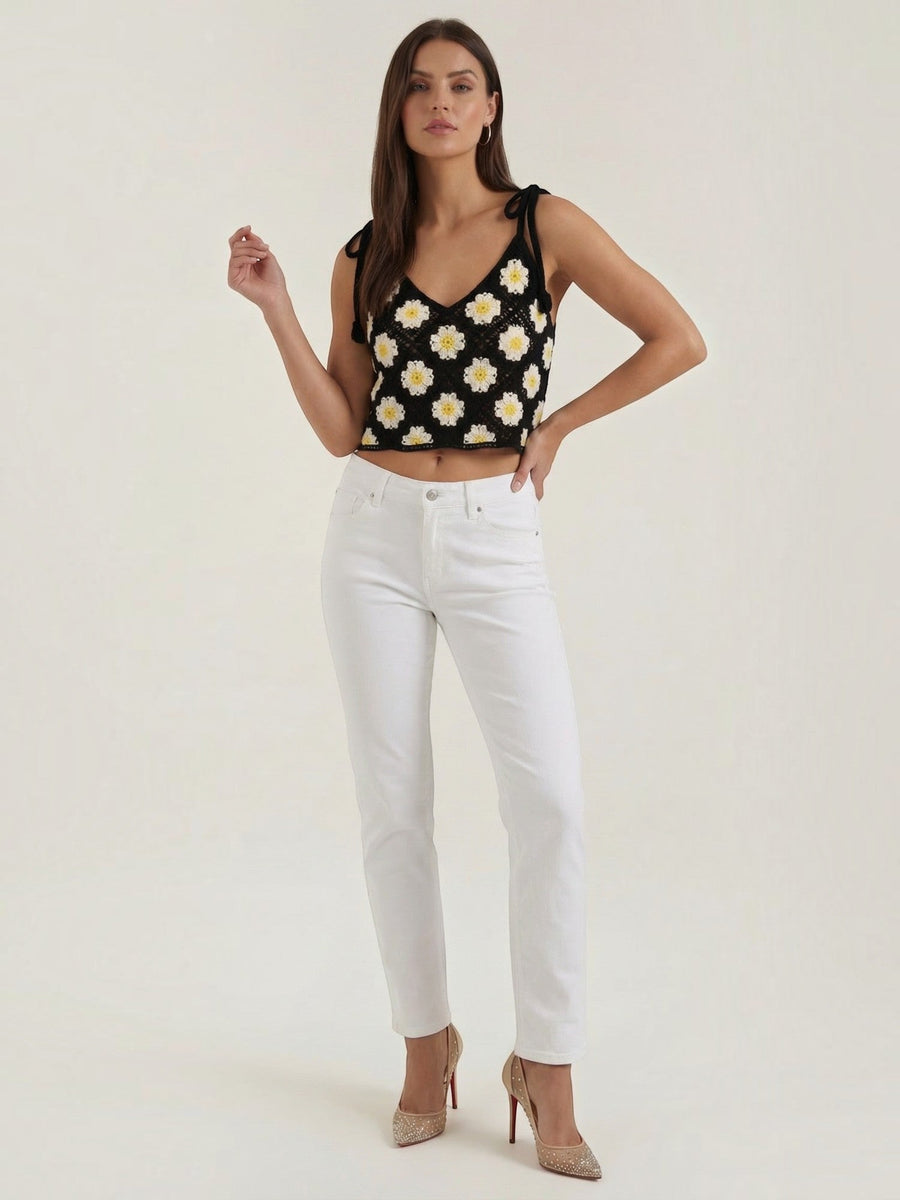 Gretchen Floral Crochet Cami Top