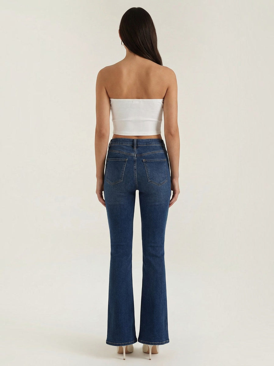 Hermione Strapless Corset Style Knit Top