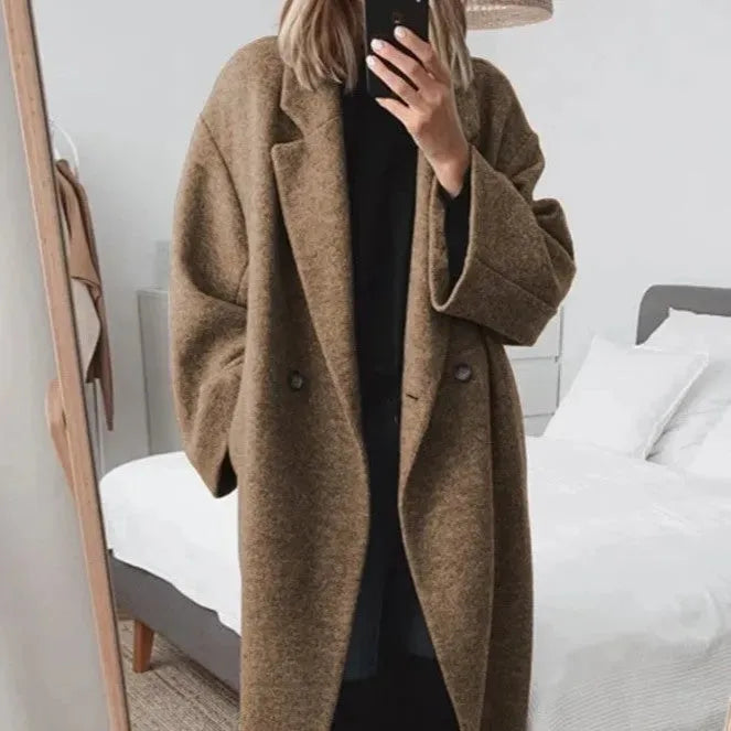Dafne Oversized Lapel Coat