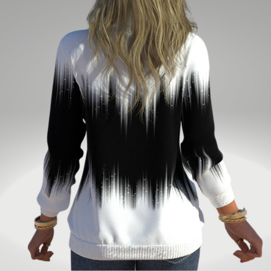 Elinor Ombre Zip Front Sweatshirt