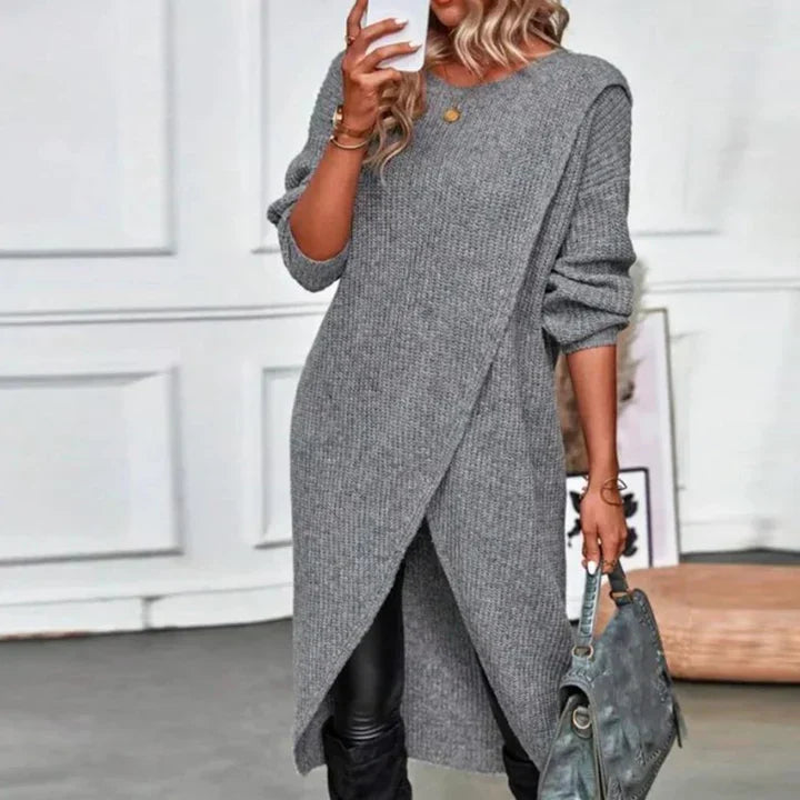 Bronwen Oversized Crew Neck Sweater Dress