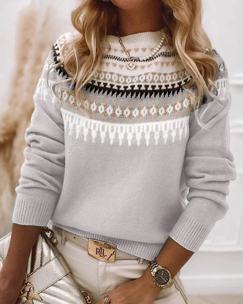 Kaja Boho Print Sweater