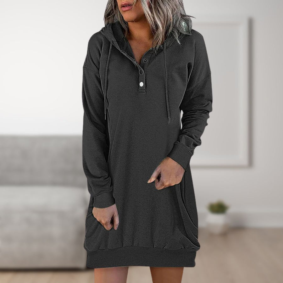 Else Hooded Sweatshirt Dress