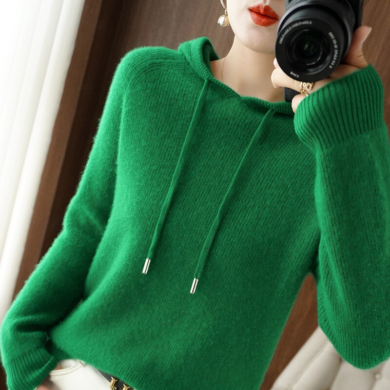 Adela Soft Knit Hooded Sweater