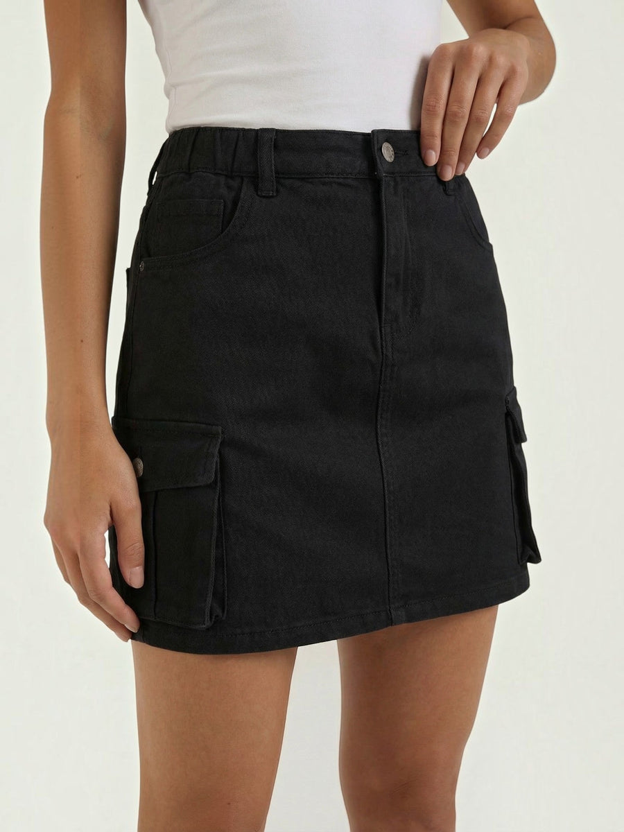 Ivy Cotton Cargo Mini Skirt