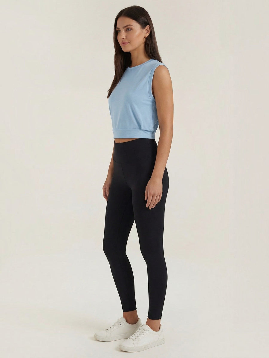Faye Cotton Blend Crop Tank Top