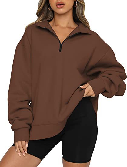 Tatum Half Zip Collared Sweatshirt