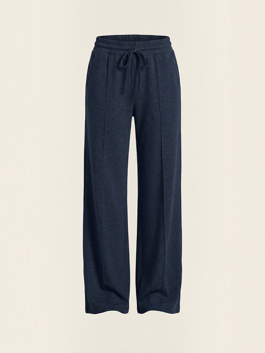 Ellie Wide Leg Elastic Waist Joggers