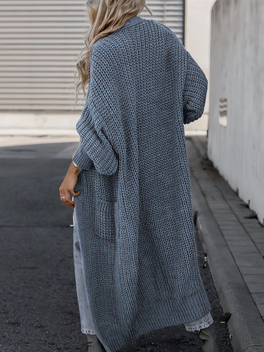 Rosalind Long Knit Cardigan with Pockets