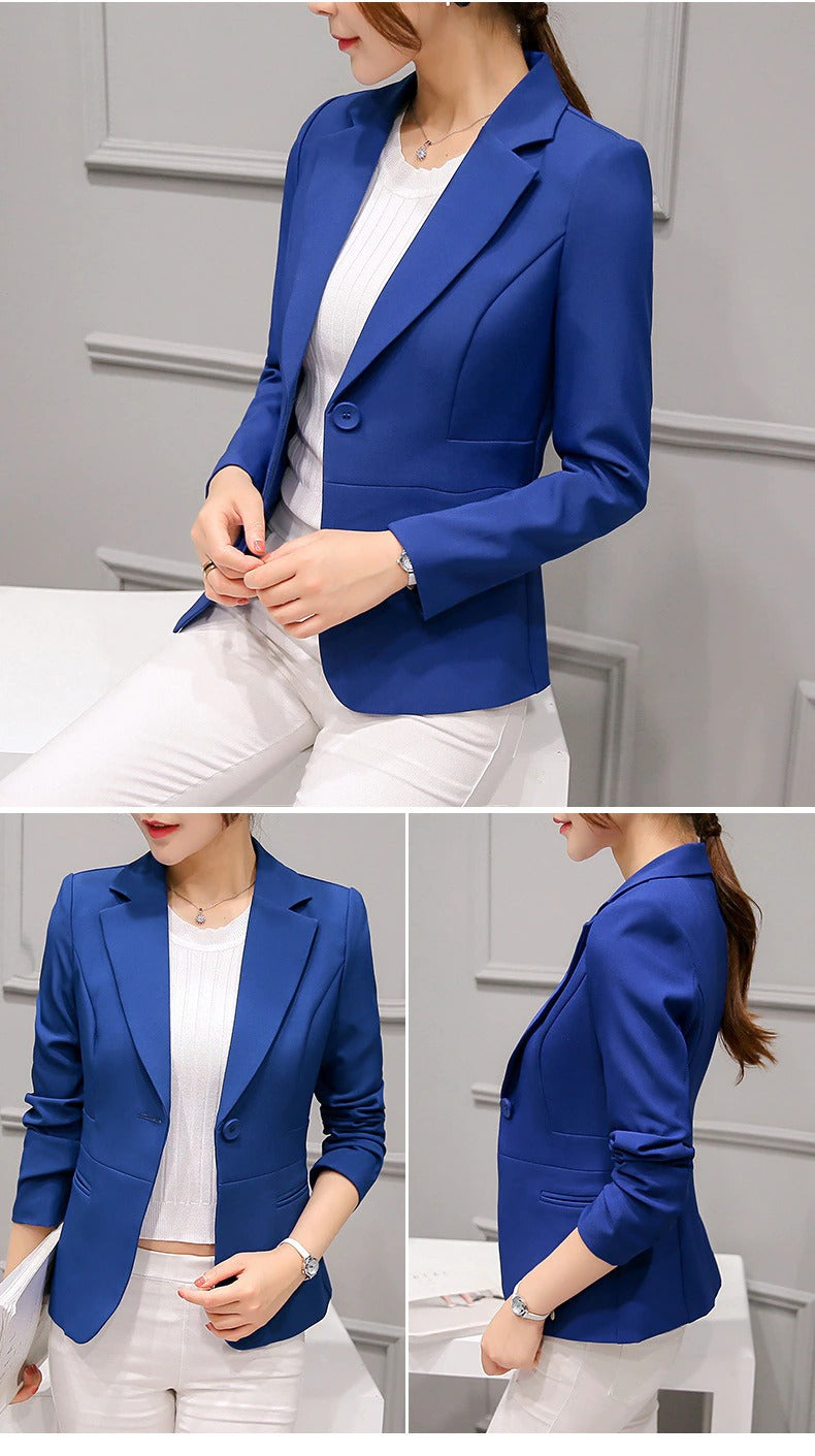 Tabea Fitted One Button Blazer