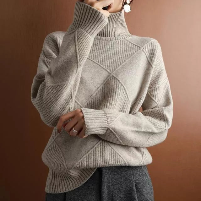 Raphaela Cashmere Turtleneck Sweater