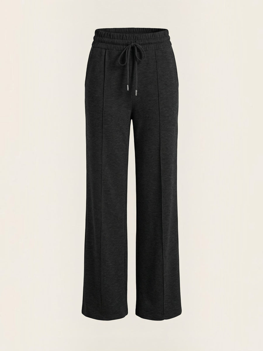 Ellie Wide Leg Elastic Waist Joggers