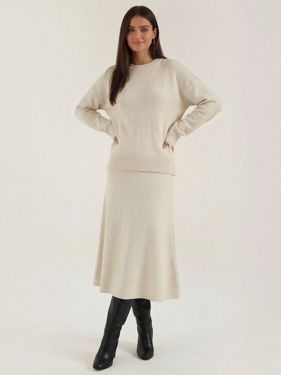 Amy Knit Sweater and Midi Skirt Set