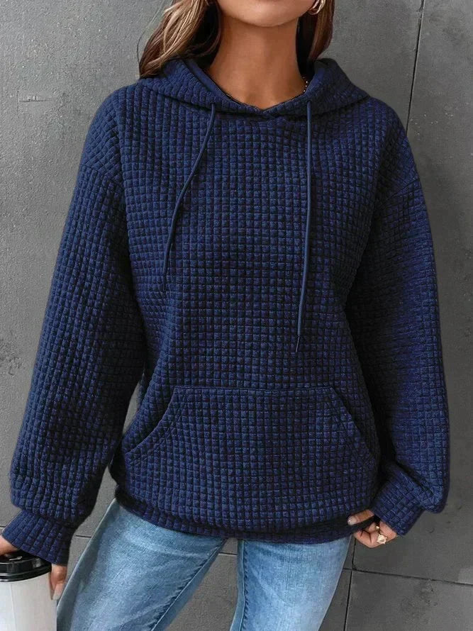 Kyra Waffle Knit Oversized Hoodie