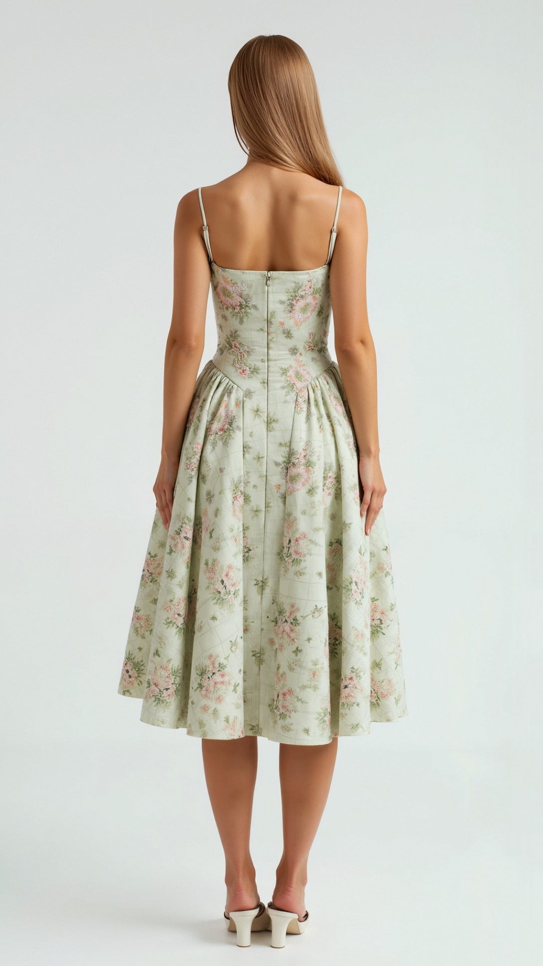 Odette Corset Midi Dress