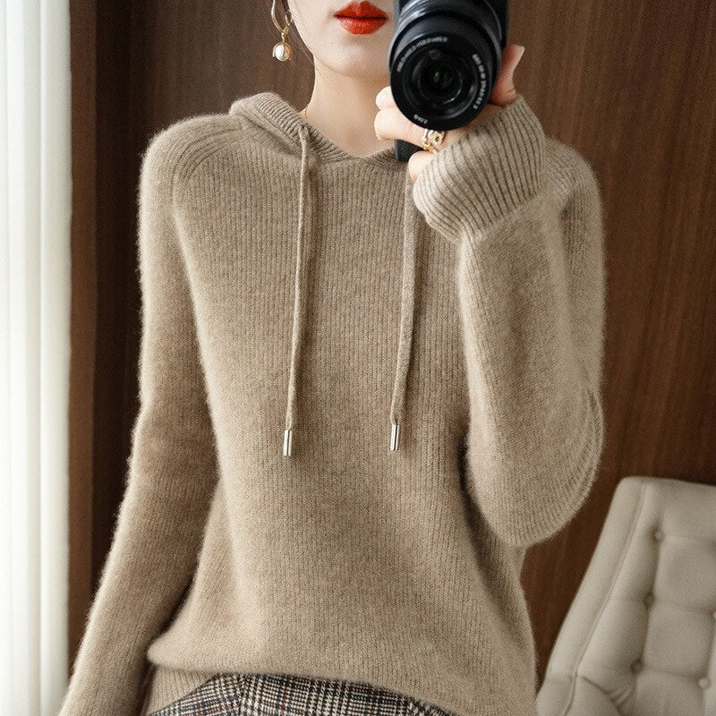Adela Soft Knit Hooded Sweater