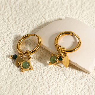 Micara - Emerald Star - Earrings