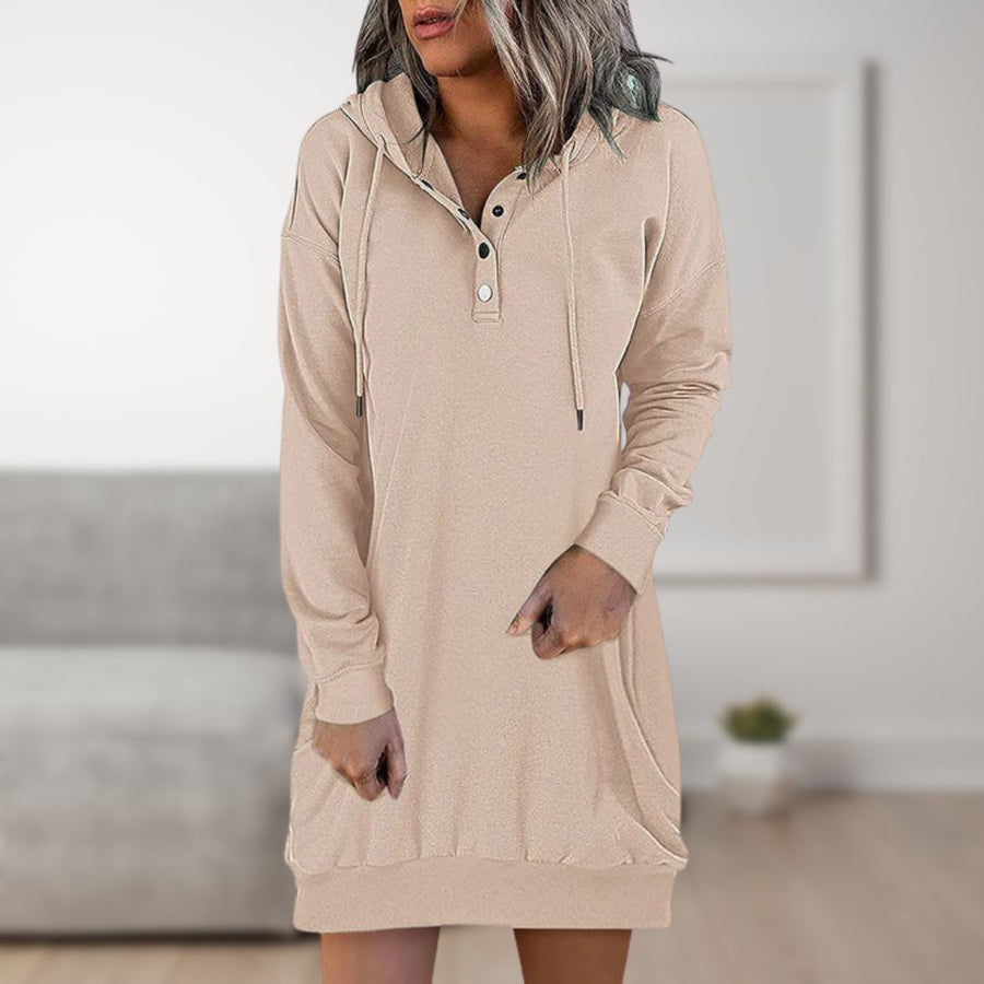 Else Hooded Sweatshirt Dress