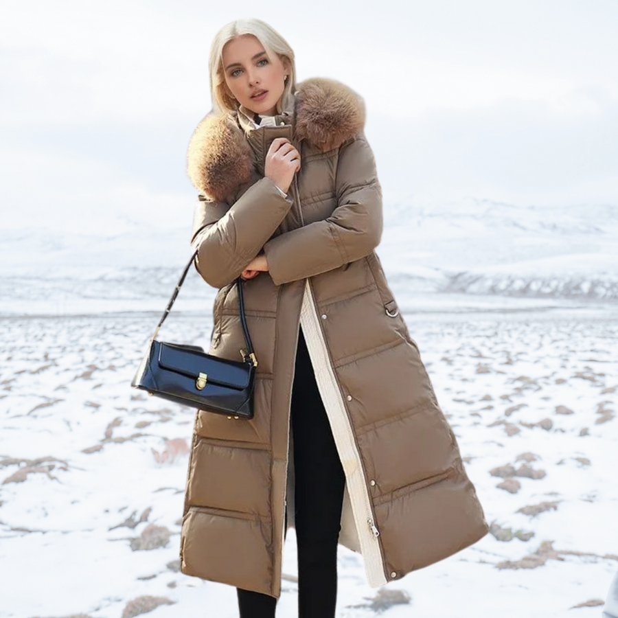 Carys Faux Fur Collar Winter Coat