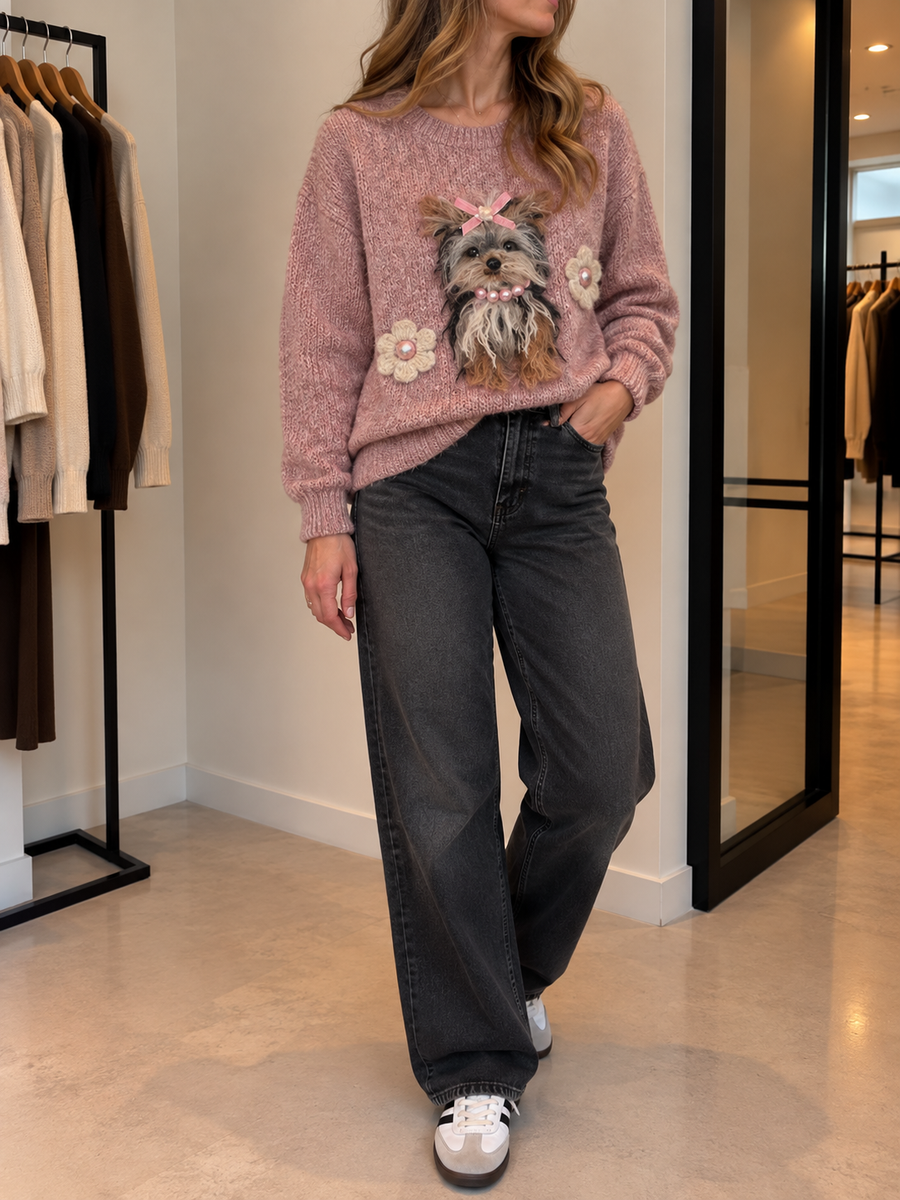 Rieke Printed Casual Sweater