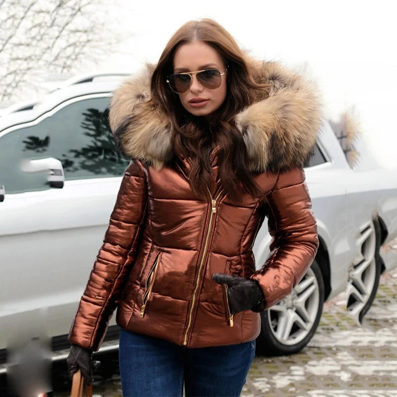 Honorine Faux Fur Lined Hooded Jacket