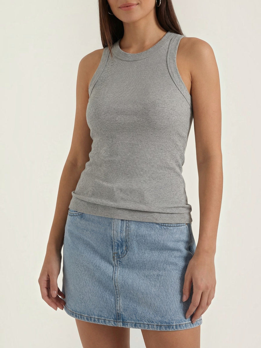 Evangeline Ribbed Racerback Tank Top