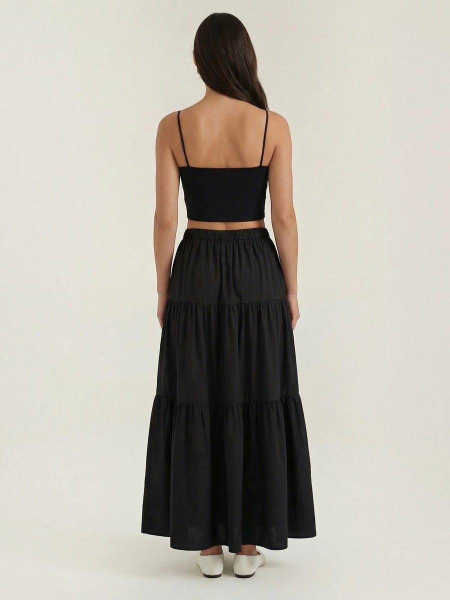 Guinevere Sweetheart Neck Crop Top