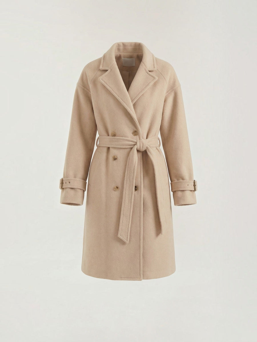 Orinthia Double Breasted Belted Winter Coat