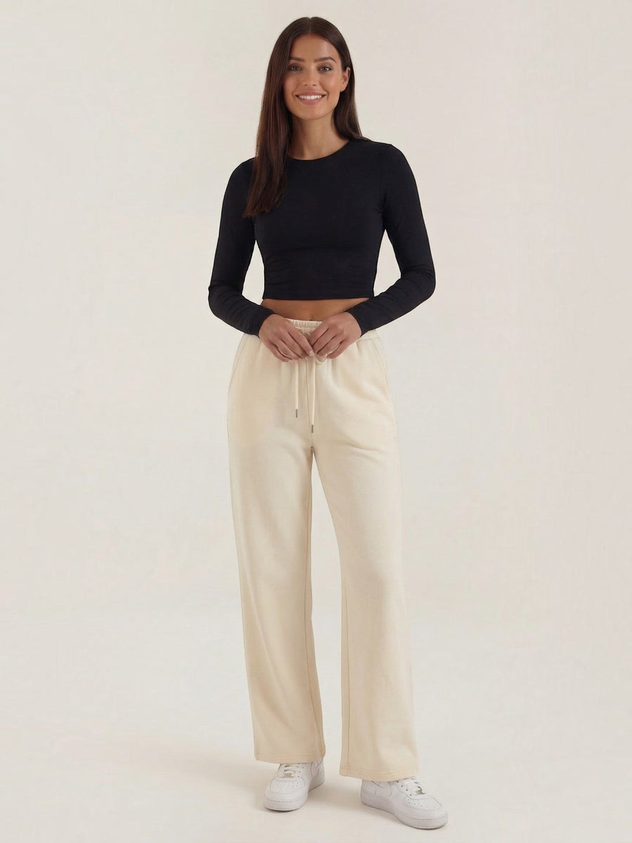 Karen Long Sleeve Cropped Top