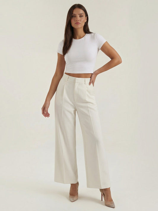 Emma Pleated High Waisted Wide Leg Pants